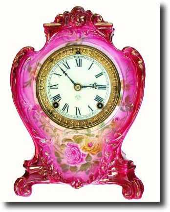 C.1905, Ansonia, Royal Bonn, La Plaine, in excellent original — Antique Clocks Price Guide