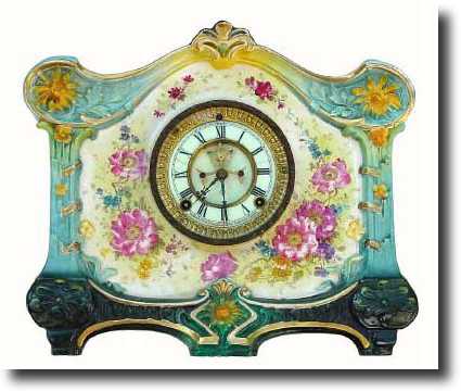 C.1905, Ansonia, Royal Bonn, La Croix, in very good — Antique Clocks Price Guide