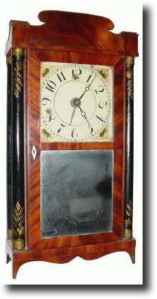 C.1830, Silas Hoadley, Plymouth, Conn., 30-hour wood movement — Antique Clocks Price Guide