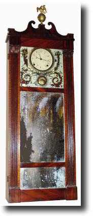C.1818, Joseph Ives "Looking-glass Clock" in the form of — Antique Clocks Price Guide