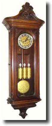 C.1885, German, Gustav Becker, no. 609236, 2nd Baroque 3-weight — Antique Clocks Price Guide