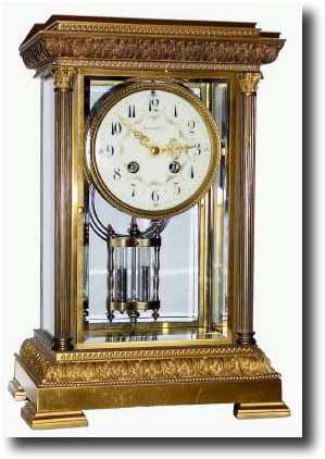 C.1915, Tiffany and Co., French Crystal regulator. — Antique Clocks Price Guide