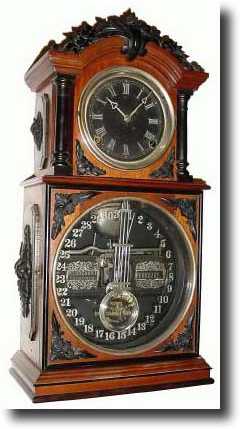 C.1870, Ithaca No. 3 Parlor Calendar, early model, double — Antique Clocks Price Guide