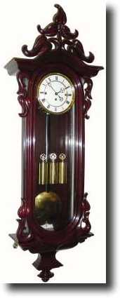 C.1860, Austrian, 3-Wt Grand Sonnerie, in uncommon serpentine — Antique Clocks Price Guide