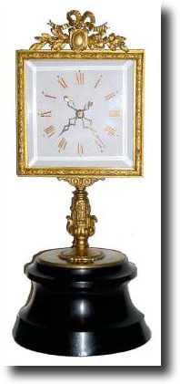 C.1880, Square Dialed Mystery Clock, — Antique Clocks Price Guide