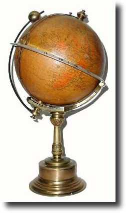 C.1900, French-English Time Globe in very good original condition. — Antique Clocks Price Guide