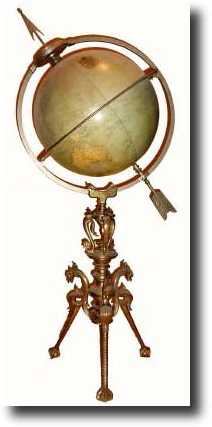 C.1880, Juvet Time Globe, 18 inches. — Antique Clocks Price Guide