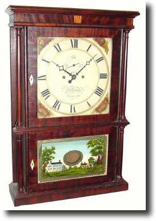 C.1825, Heman Clark, Plymouth, Connecticut, double deck "Salem Bridge" — Antique Clocks Price Guide