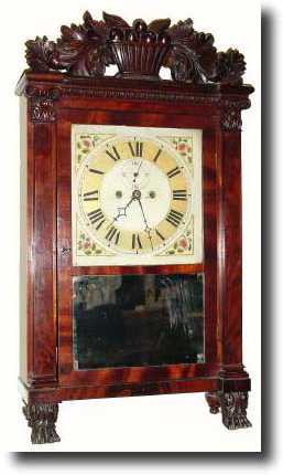 C.1830, Spencer, Hotchkiss and Co., Salem Bridge shelf clock. — Antique Clocks Price Guide
