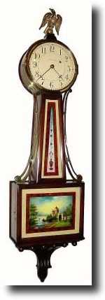 C.1930, Waltham Clock Co., 8-day weight banjo. — Antique Clocks Price Guide