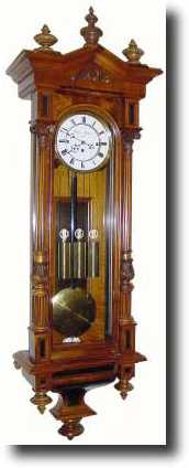 C.1880, Austrian 3-Weight Grand Sonnerie Vienna Regulator in — Antique Clocks Price Guide