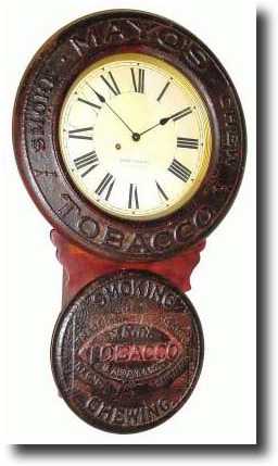 C.1893, Baird Clock Co., Plattsburgh, NY, figure 8 wall — Antique Clocks Price Guide