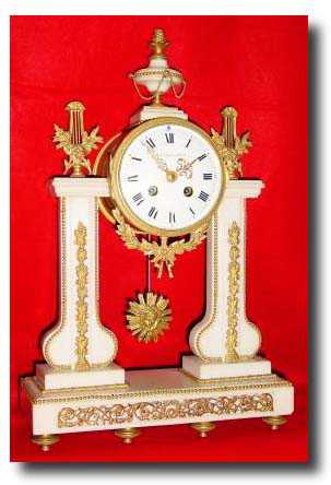 C.1880, French, for J.E. Caldwell, Philadelphia, marble and — Antique Clocks Price Guide