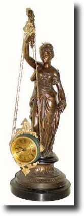 C.1880, French, Bottom Swing mystery clock. — Antique Clocks Price Guide