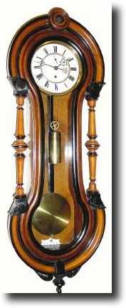 C.1878, German, Gustav Becker, 1-Weight Vienna regulator in — Antique Clocks Price Guide