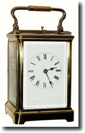 C.1900, Brass Cased Carriage Clock, Petit Sonnerie in excellent restored condition. — Antique Clocks Price Guide