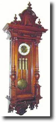 C.1880, German, Gustav Becker, 3-Weight regulator in the alt Deutsch or old German style. — Antique Clocks Price Guide