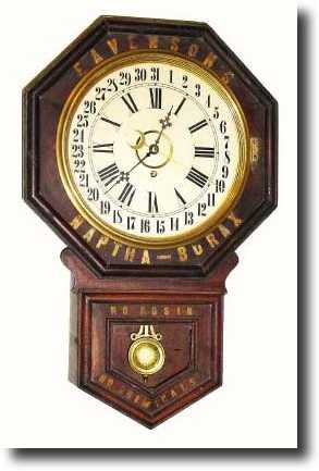 C.1900, Wm.L Gilbert ADMIRAL short drop calendar, with — Antique Clocks Price Guide