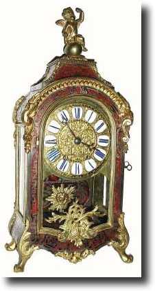 C.1880, French, Boulle clock in the style of Louis XV. — Antique Clocks Price Guide