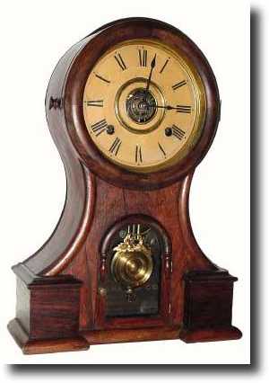 C.1875, E. Ingraham and Co, HURON, rosewood shelf clock in — Antique Clocks Price Guide
