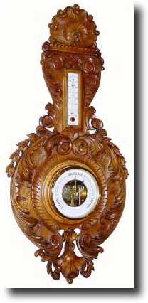 C.1900, French, Aneroid Wall Barometer, in a superb rococo — Antique Clocks Price Guide