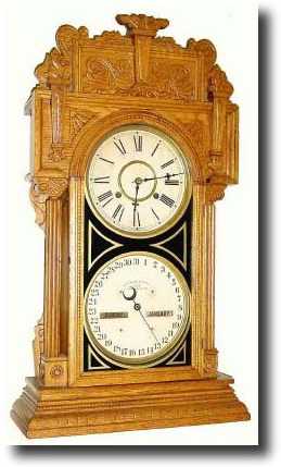 C.1912, Waterbury, Calendar No. 43, in oak and in — Antique Clocks Price Guide
