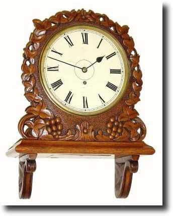 C.1900, English 8-day fusee wall timepiece. — Antique Clocks Price Guide