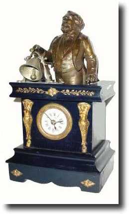 C.1900, French, "Sergeant at Arms" Bell ringer alarm in — Antique Clocks Price Guide