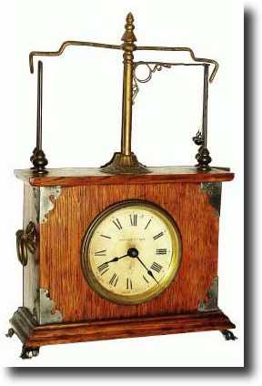 C.1885, New Haven, Flying Pendulum No. 1, in oak, — Antique Clocks Price Guide