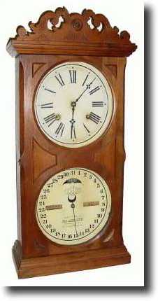 C.1880, Ithaca No. 10 Farmer's Double Dial perpetual calendar — Antique Clocks Price Guide