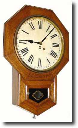 C.1920, New Haven DROP OCTAGON in oak and in — Antique Clocks Price Guide