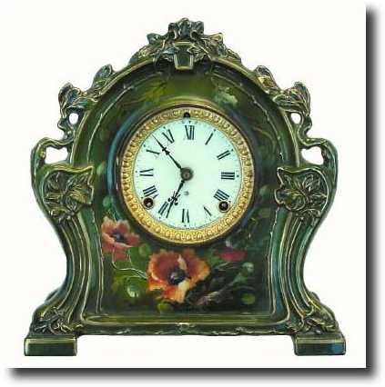 C.1904, Ansonia, Royal Bonn, La Chartres, in excellent original — Antique Clocks Price Guide
