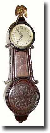 C.1924, Ansonia Clock Co. "Banjo No. 1." Time lever — Antique Clocks Price Guide