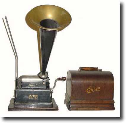 C.1906, Edison "Gem" Model B, Cylinder phonograph. This example — Antique Clocks Price Guide
