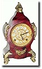 C.1904, Ansonia Clock Co., "CALAIS" Iron case shelf clock.