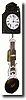 C.1860, French, Morbier 2-Wt Prayer repeat wall clock,