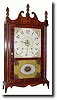 C.1828, Silas Hoadley, Plymouth, Conn, 30-hour pillar and