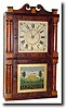 C.1835, 30-hour wood movement double decker shelf clock,