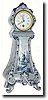 C.1900, French, Mini Tall Case in a Blue Delft case