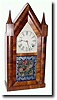 C.1850, Chauncey Boardman, Bristol, Conn. 30-hour fusee steeple clock.