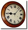 C.1910, English, G.P.O. (General Post Office) 8-day fusee, mahogany gallery clock.