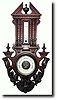 C.1900, French, Aneroid Wall Barometer, in excellent original condition.