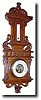 C.1900, French, Aneroid Wall Barometer, in excellent original condition.