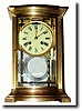 C.1910, mixed lot: A bow front crystal regulator case,