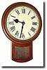 C.1935, English 8-day fusee Post Office wall timepiece.