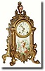 C.1890, New Haven Clock Co., LENORE, gilded spelter mantel