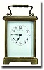 C.1900, French, Brass Cased Carriage clock, with plain Obis case.