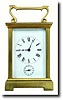 C.1900, French, Brass Cased Time and Alarm Carriage clock,