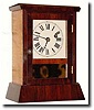C.1868, Seth Thomas, Mini Chisel bottom cottage clock, 30-hour time.