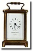 C.1975, Swiss for Matthew Norman, London, Brass Miniature Carriage clock,
